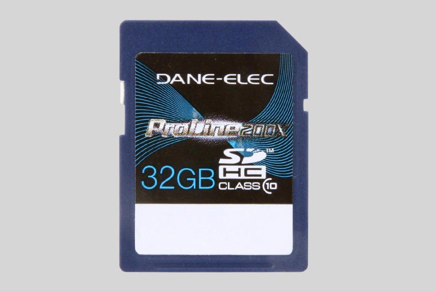 Recuperación de datos de una tarjeta de memoria Dane Elec