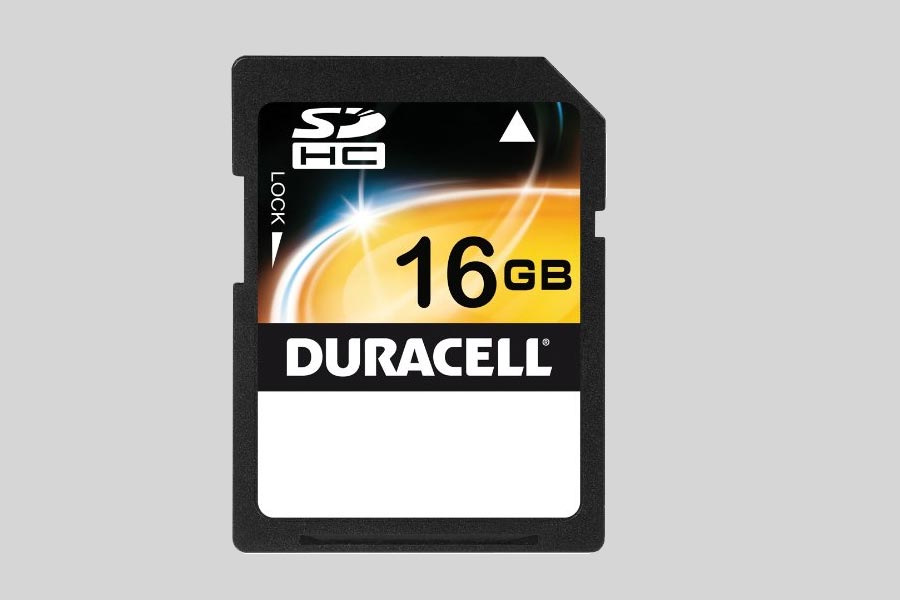 Recuperación de datos de una tarjeta de memoria Duracell