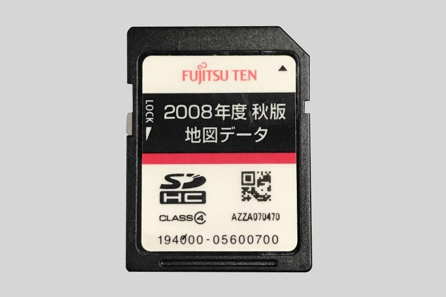 Recuperación de datos de una tarjeta de memoria Fujitsu