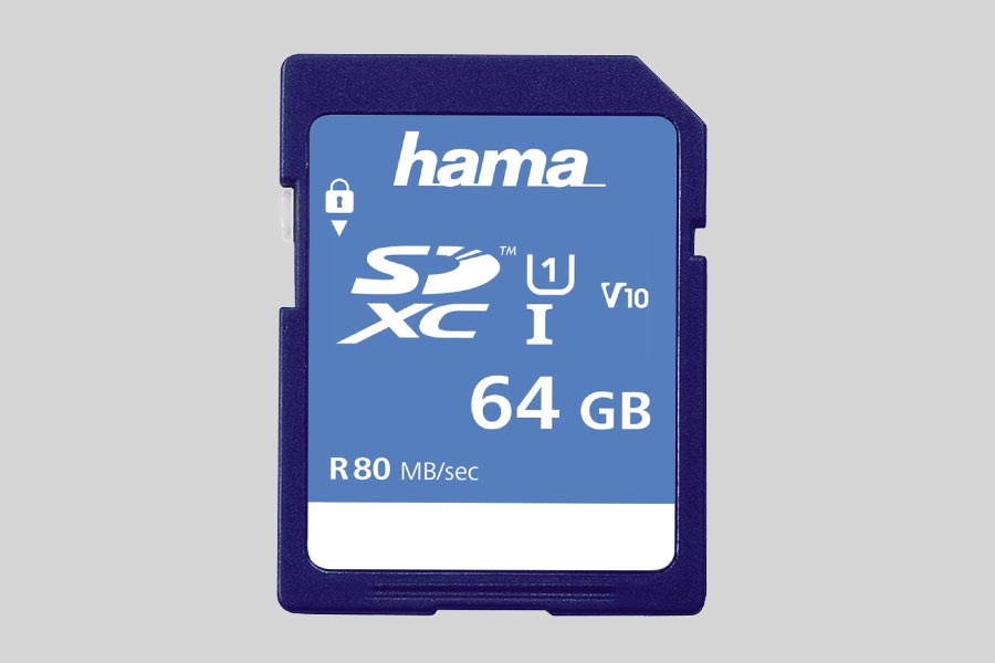Recuperación de datos de una tarjeta de memoria Hama