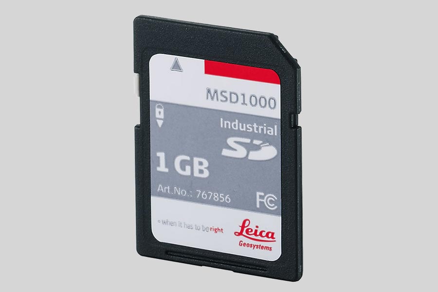 Recuperación de datos de una tarjeta de memoria Leica