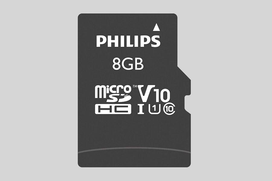 Recuperación de datos de una tarjeta de memoria Philips