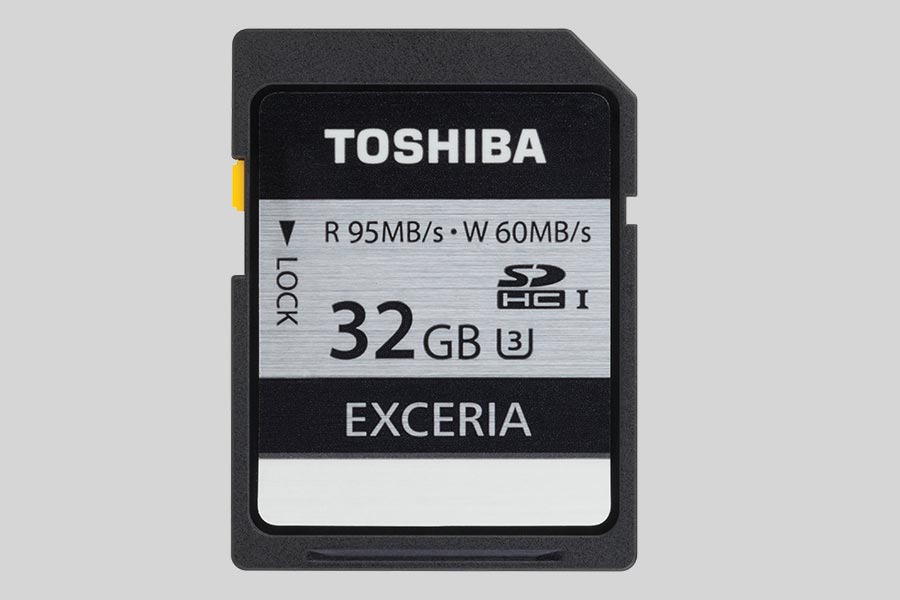 Recuperación de datos de una tarjeta de memoria Toshiba