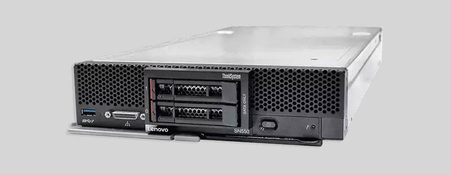 Cómo recuperar datos de NAS Lenovo ThinkSystem SN550 Blade Server