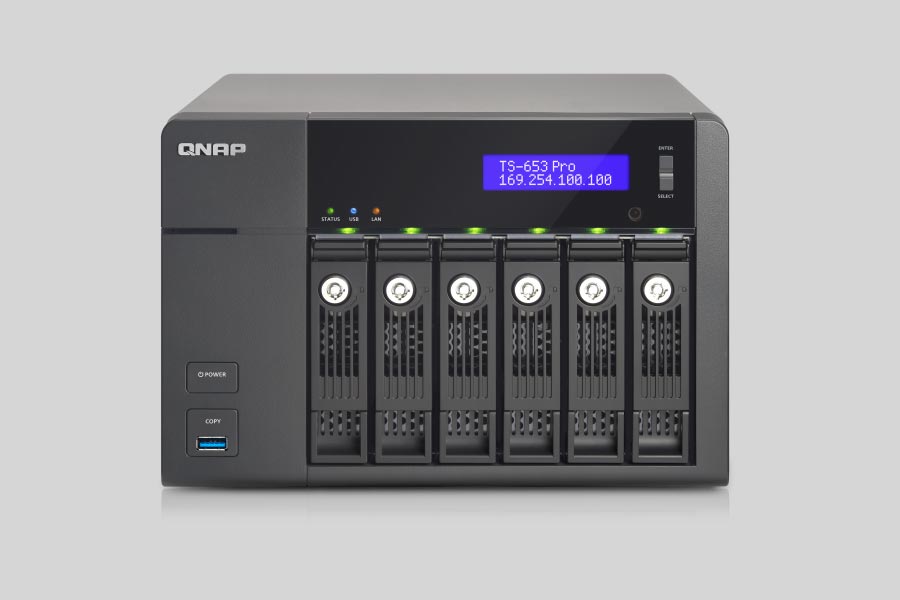 Cómo manejar la recuperación de un NAS QNAP Turbo Station TS-653 Pro / TS-653A que ha fallado