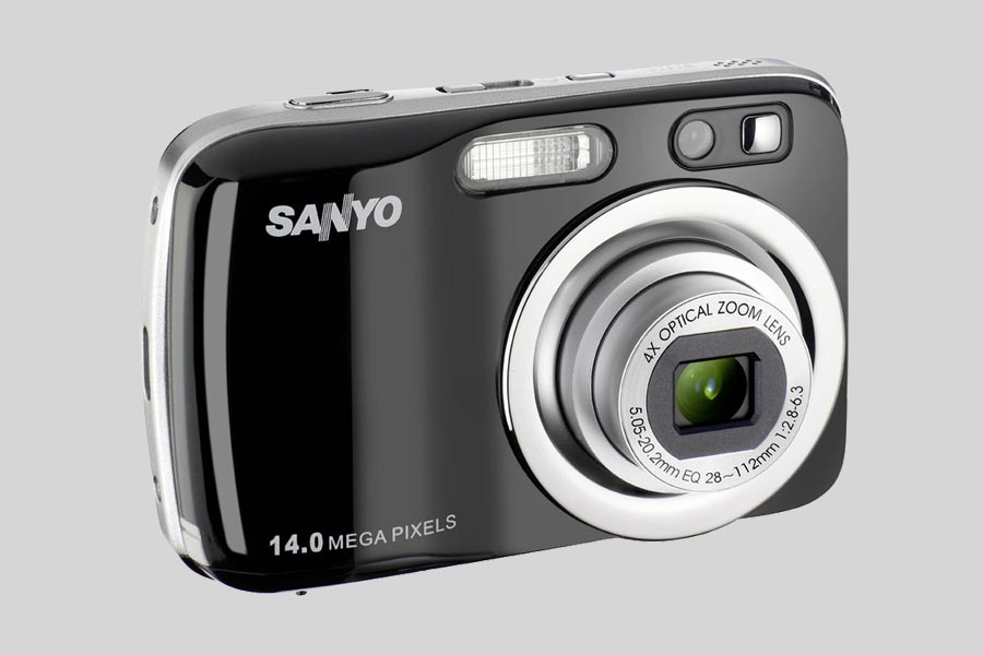 Modo de corregir el error «Empty battery icon» de la cámara Sanyo