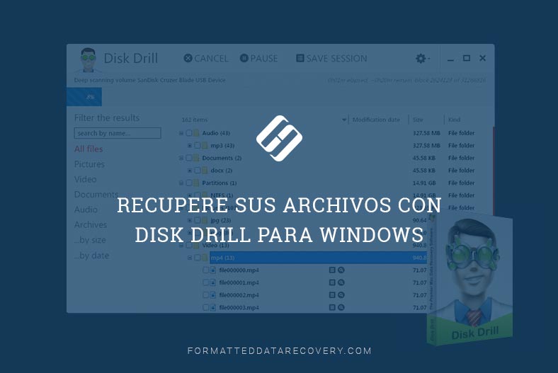 Recupere sus archivos con Disk Drill para Windows