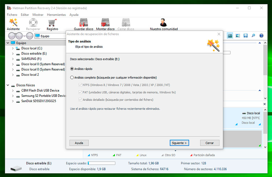 Software para recuperar archivos eliminados Windows Vista
